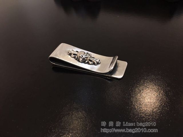 chrome hearts銀飾 克羅心桃心薔薇票夾 錢夾 純手工 克羅心925純銀夾  gjc1914
